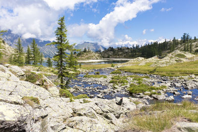 Panoramic view of landscape against sky