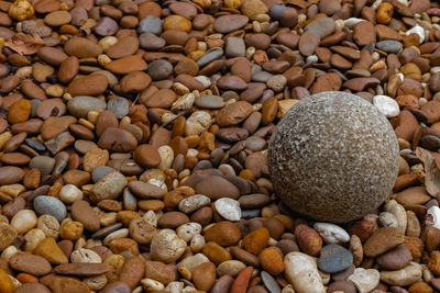 Full frame shot of pebbles