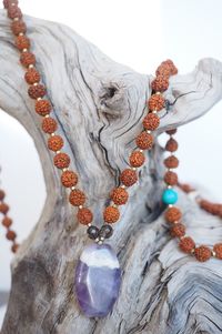 Close-up of carving on cross