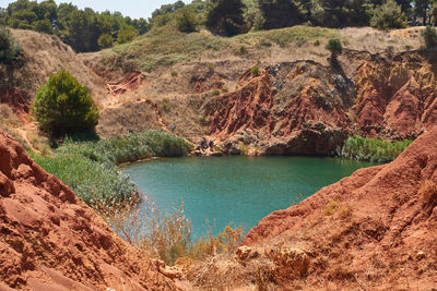 Scenic view of lake