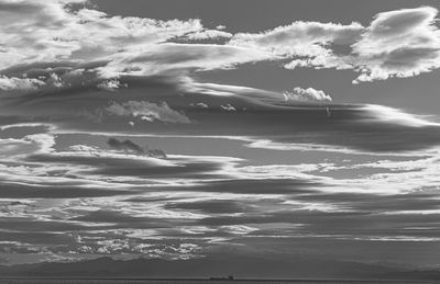 Low angle view of clouds in sky