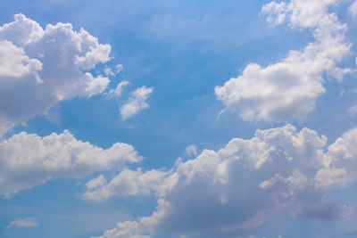 Low angle view of clouds in sky