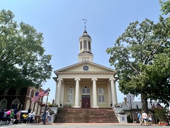 Low angle view of church