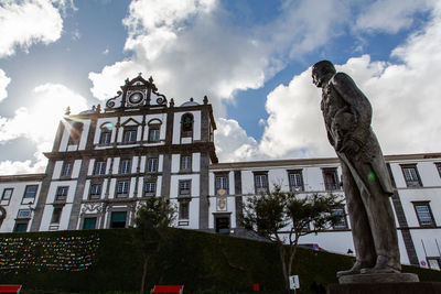 Low angle view of building against sky