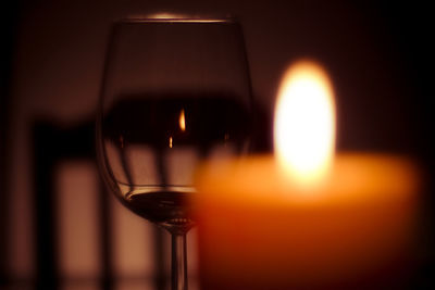 Close-up of candle