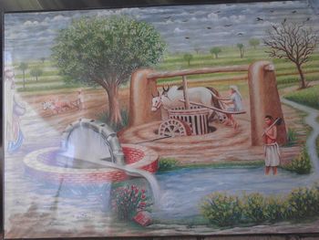 Close-up of painting on wall