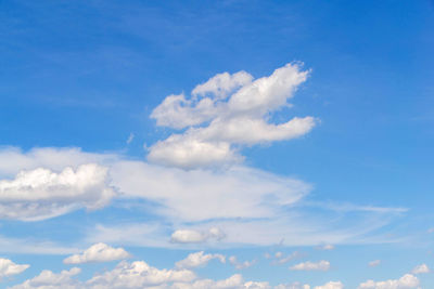 Low angle view of clouds in sky