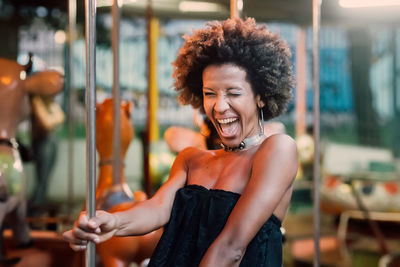 Portrait of a smiling young woman
