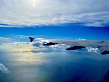 Airplane flying in sky