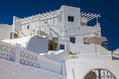 The beautiful architecture of the cities in santorini island