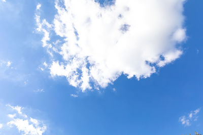 Low angle view of clouds in sky