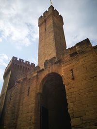 Low angle view of historical building against sky