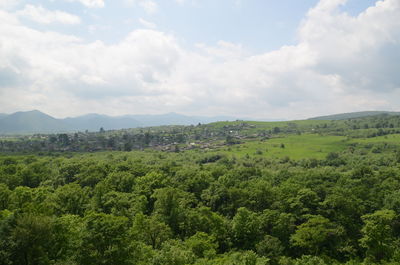 Scenic view of landscape against sky