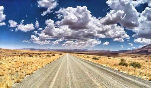 Country road passing through mountains