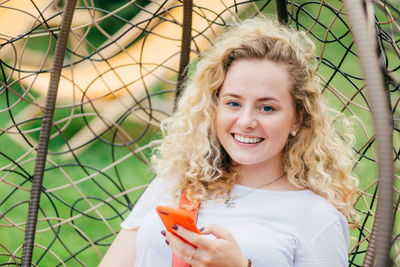 Portrait of a smiling young woman