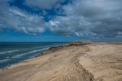 Danish westcoast, with rubjerg knude lighthouse in horizon