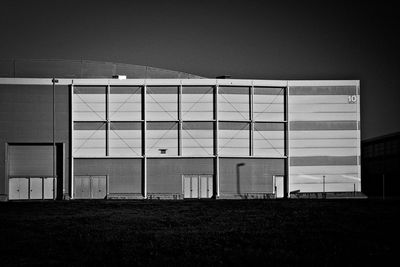 Exterior of building against clear sky