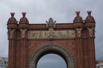 Low angle view of historical building