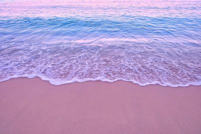 Close-up of wave on beach