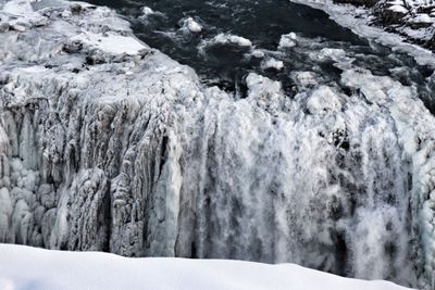 Scenic view of snow covered landscape