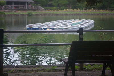 Scenic view of lake against trees