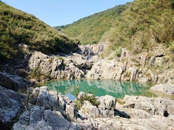 Scenic view of mountains