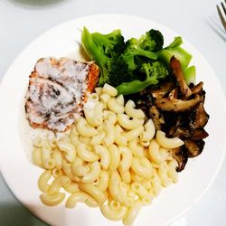 Close-up of meal served in plate