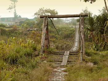 View of old built structure