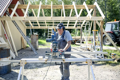 Carpenter at work