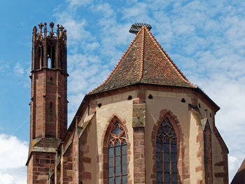 Low angle view of historical building against sky