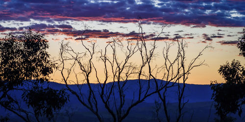 Scenic view of landscape against cloudy sky