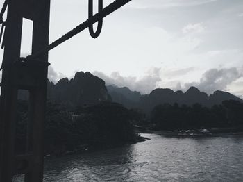 Scenic view of river against sky