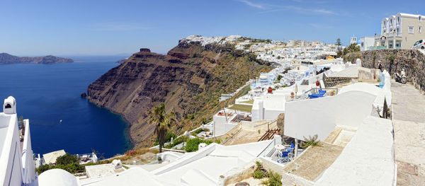 High angle view of town