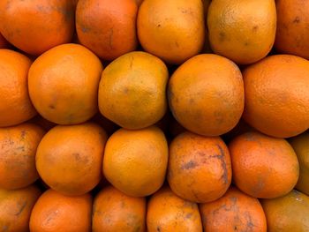 Full frame shot of oranges