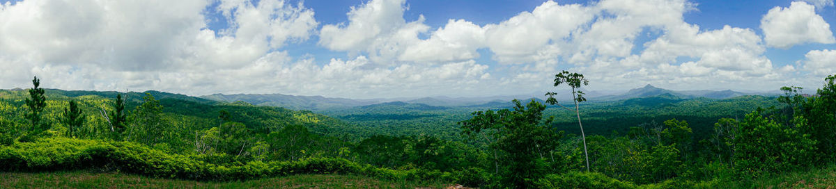 Panoramic view of landscape against sky