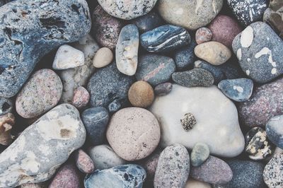 Full frame shot of pebbles