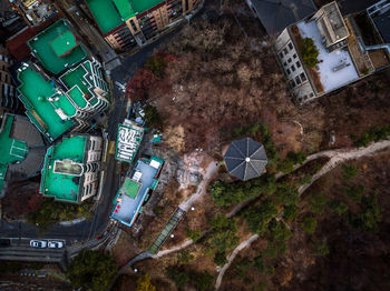 High angle view of cityscape