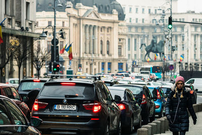 Traffic on city street