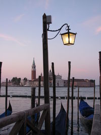 Church of san giorgio maggiore and lake against sky in city