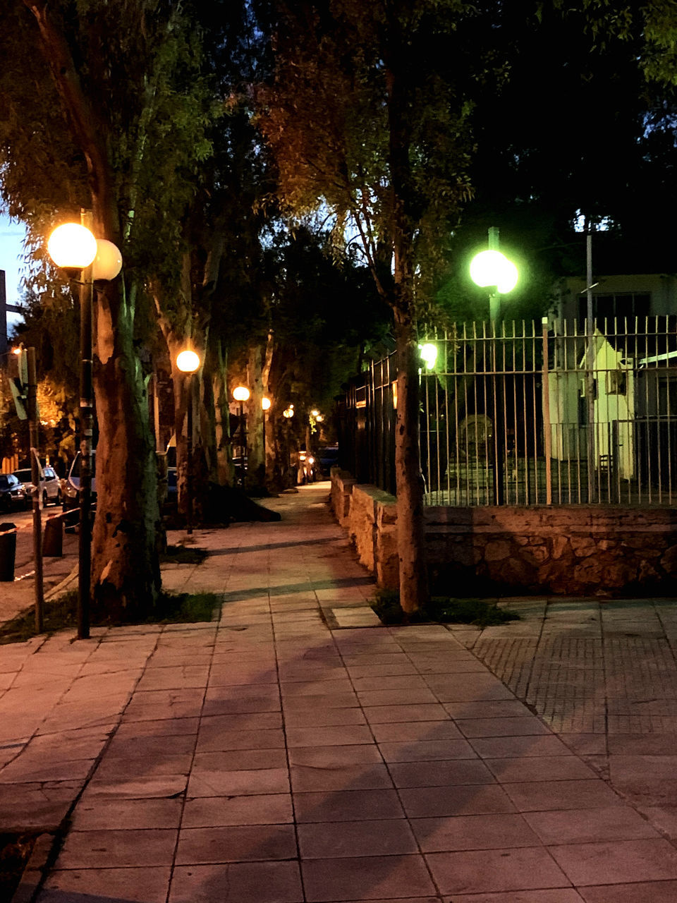 ILLUMINATED STREET LIGHT AT NIGHT