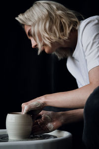 Man working at workshop