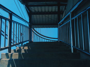 Low angle view of staircase in building