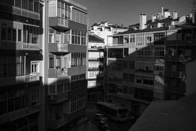 Residential buildings in city