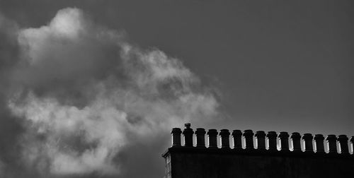 Low angle view of built structure against sky