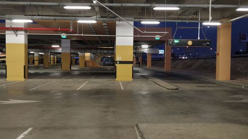 Empty parking lot