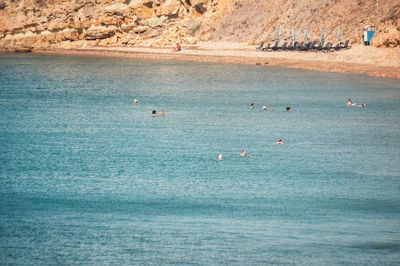 Boats in sea