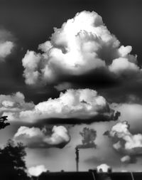 Low angle view of cloudy sky