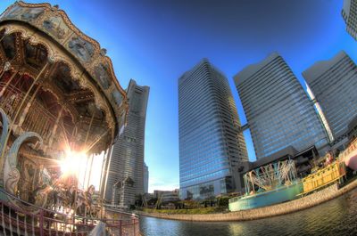 City skyline against sky