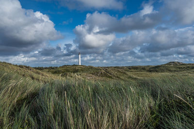 The famous danish lighthouse nørre lyngvig