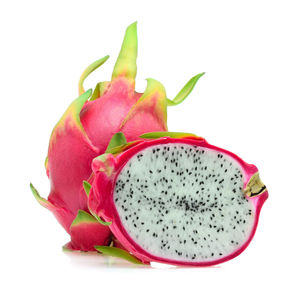 Close-up of fruit against white background